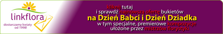 Wyślij kwiaty Babci i Dziadkowi z kwiaciarnią internetową linkflora.pl!