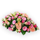 Zamów kwiaty do Polski: Różowa Wiązanka Pogrzebowa